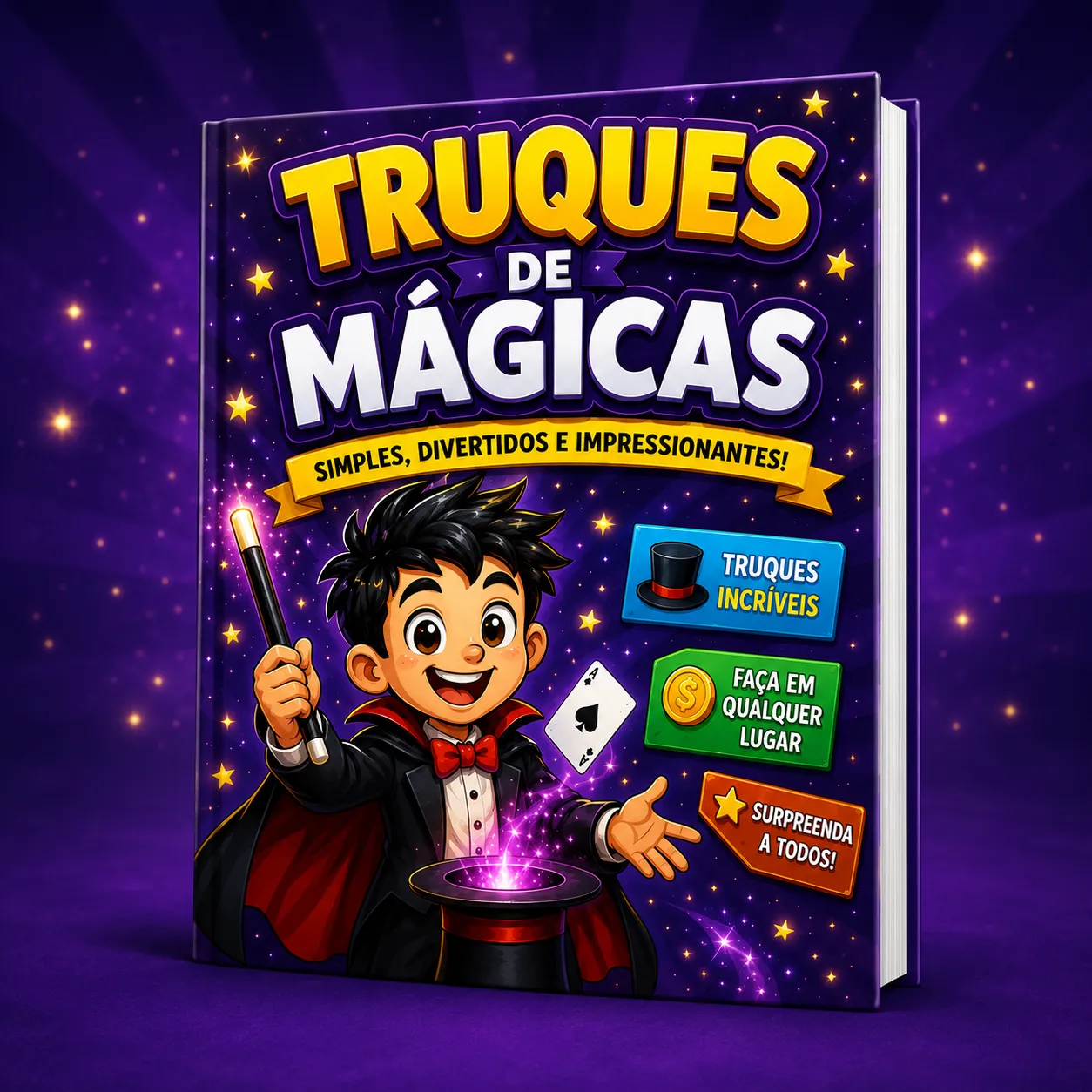 Livro de Colorir Truques de Mágica